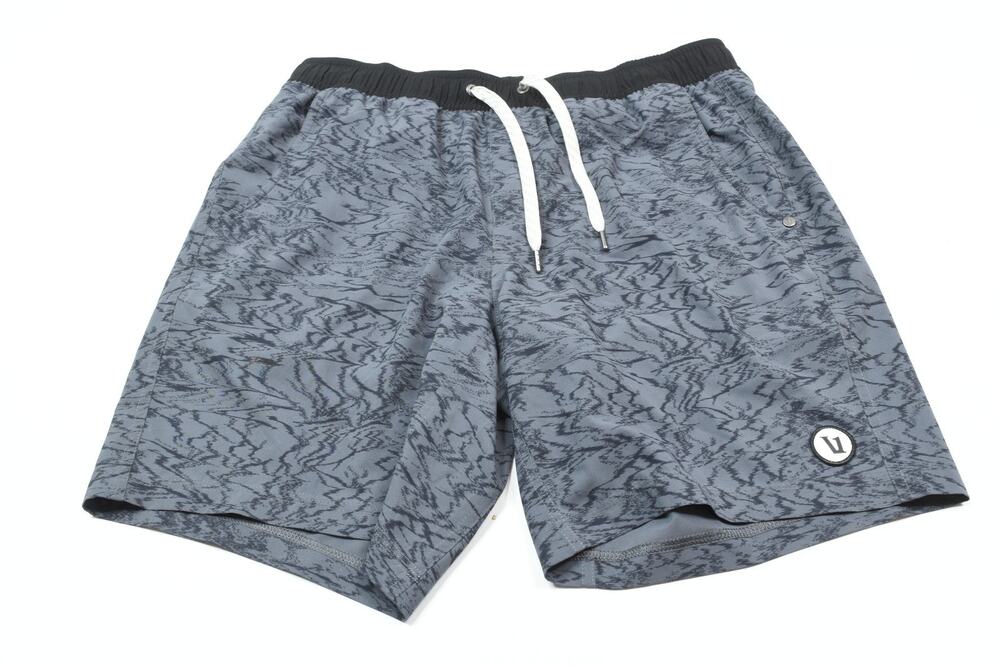 Vuori KORE Shorts Mens Medium Blue Mirage Lined Drawstring Stretch Athletic Fit